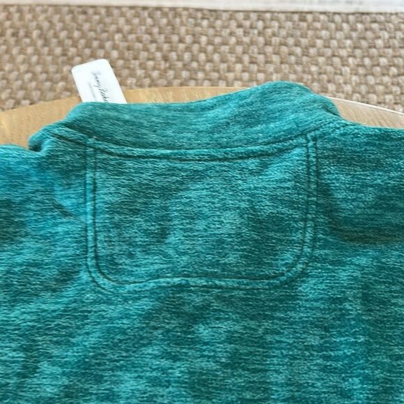 Tommy Bahama Cloud Peak, Half Zip Fleece Sweatshirt Quetzal Green, Large, NWT - Picture 6 of 10